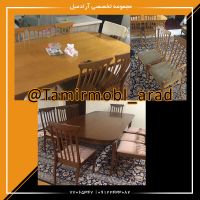 تعویض پارچه و فوم و رنگ میز ناهارخوری